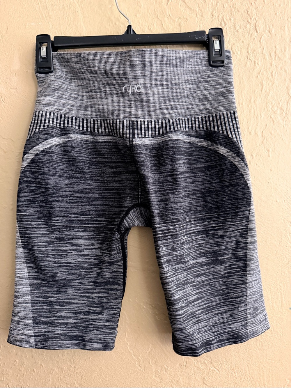 Ryka Gray Heather Athletic Bike Shorts - Picture 2 of 4